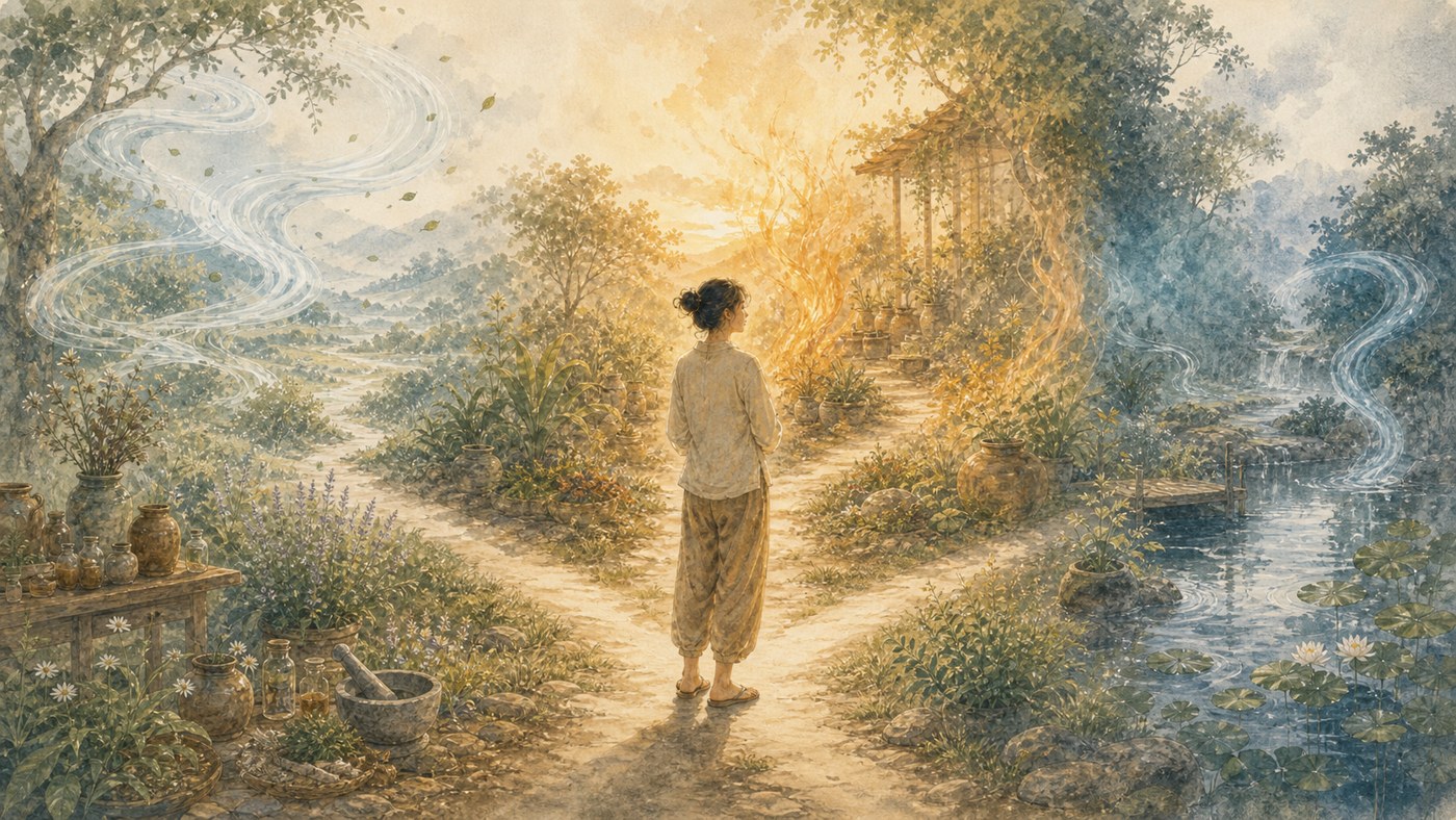 Original Plearnprai watercolour for 2 · Three Patterns of Emotional Strain