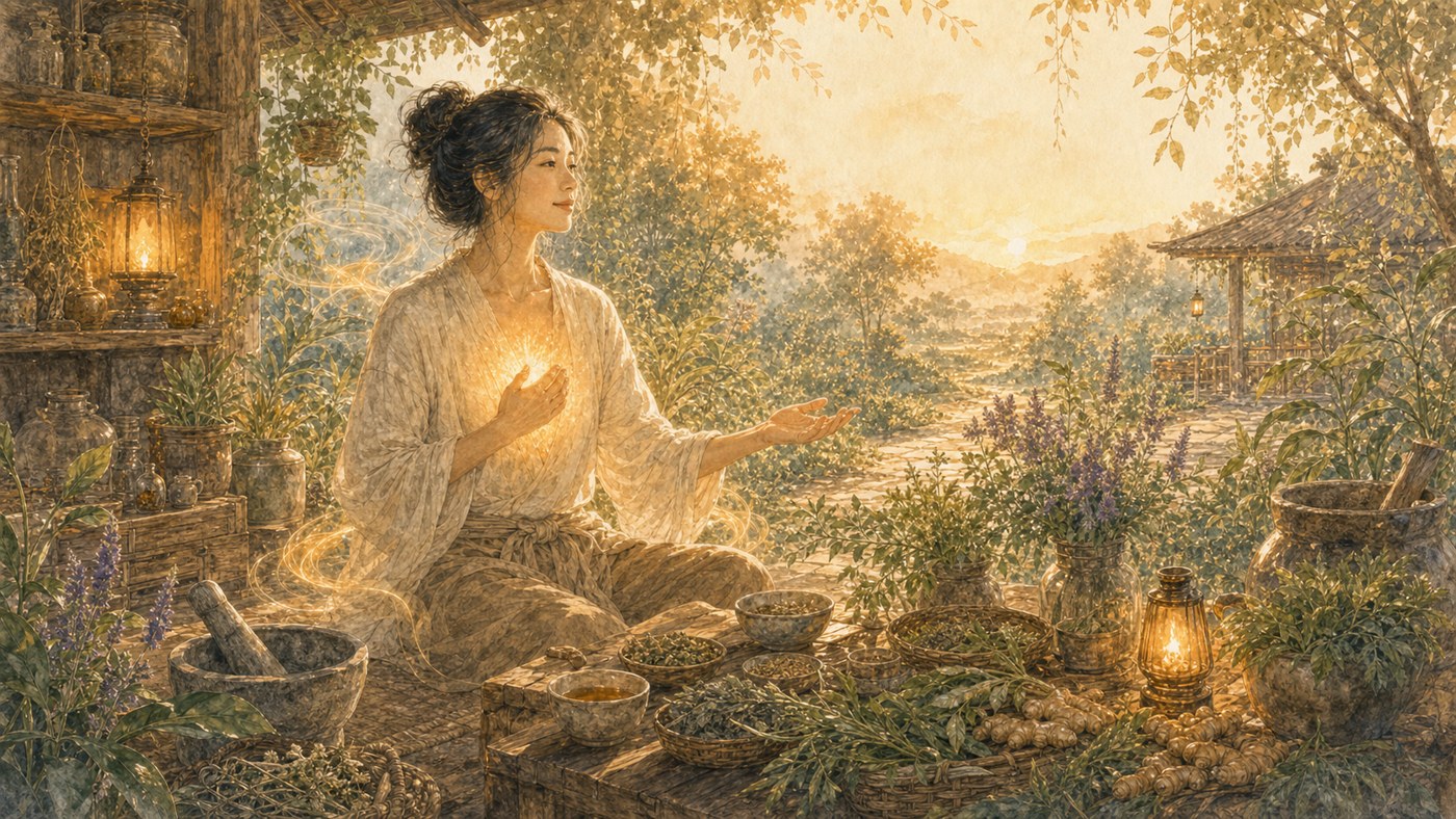 Original Plearnprai watercolour for 8 · Fire with Warmth