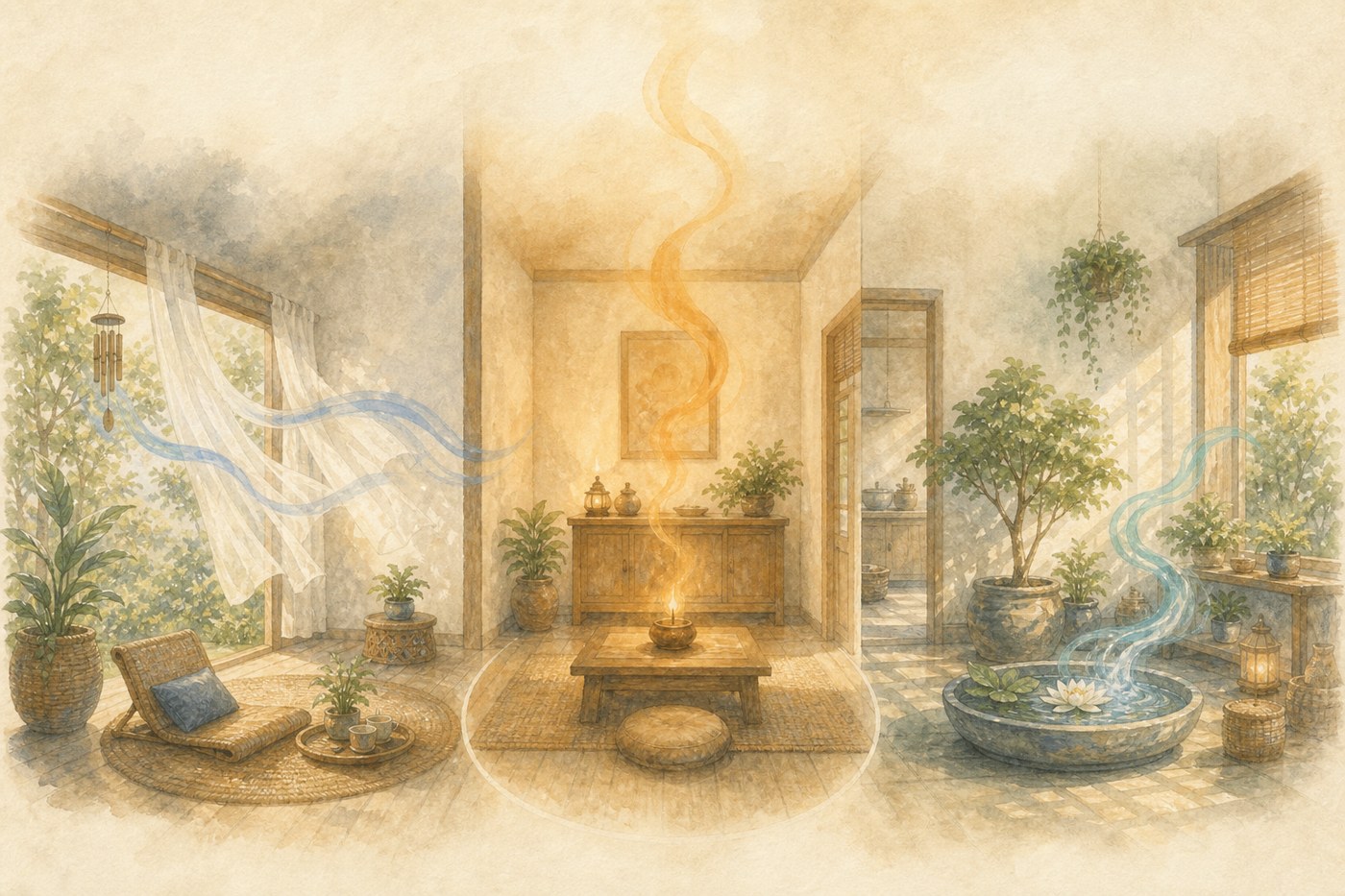 Original Plearnprai watercolour for 1 · The Foundations of a Supportive Home