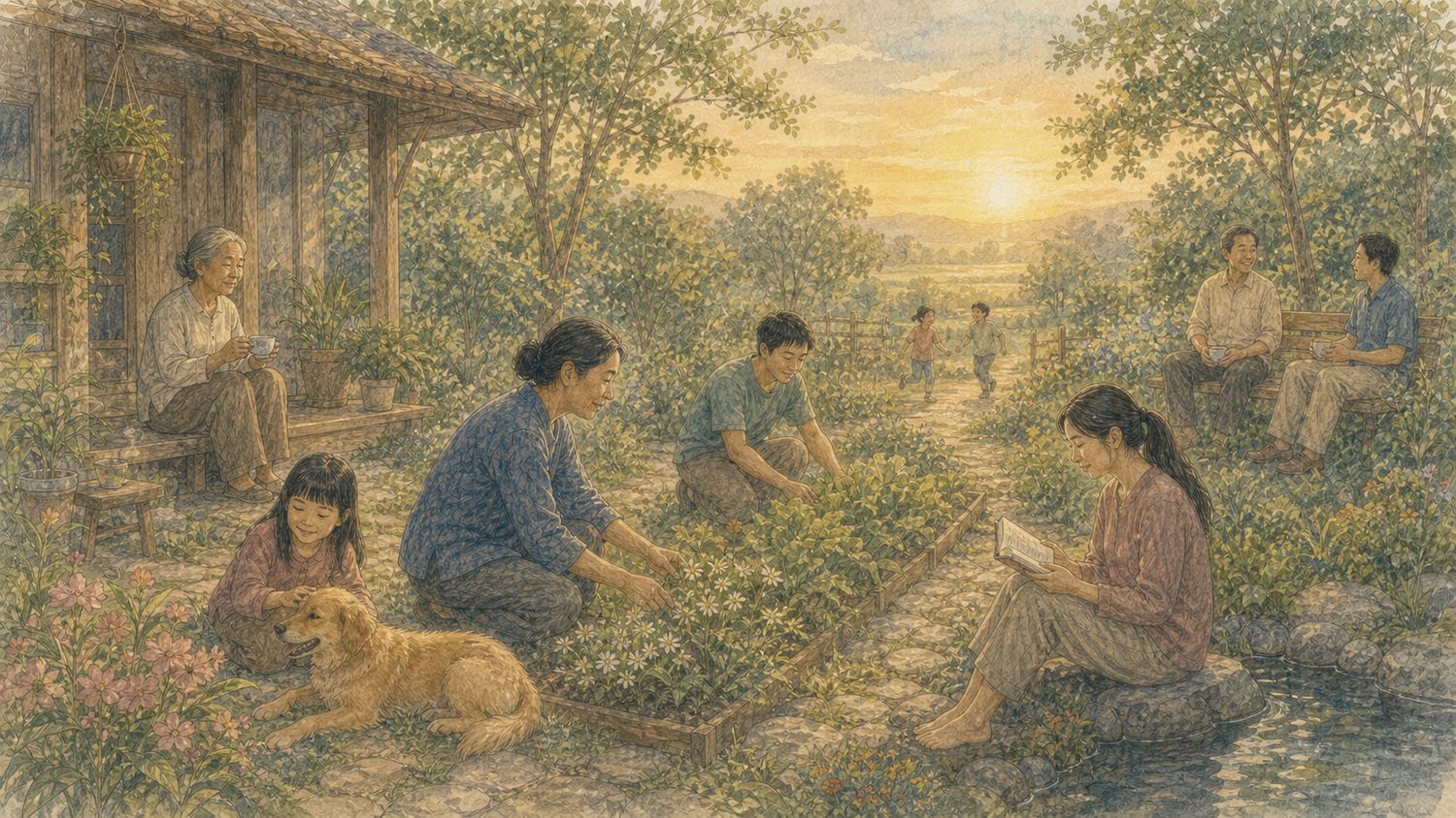 ภาพประกอบ บทนำ — ทุกชีวิตอยากมีความสุข
