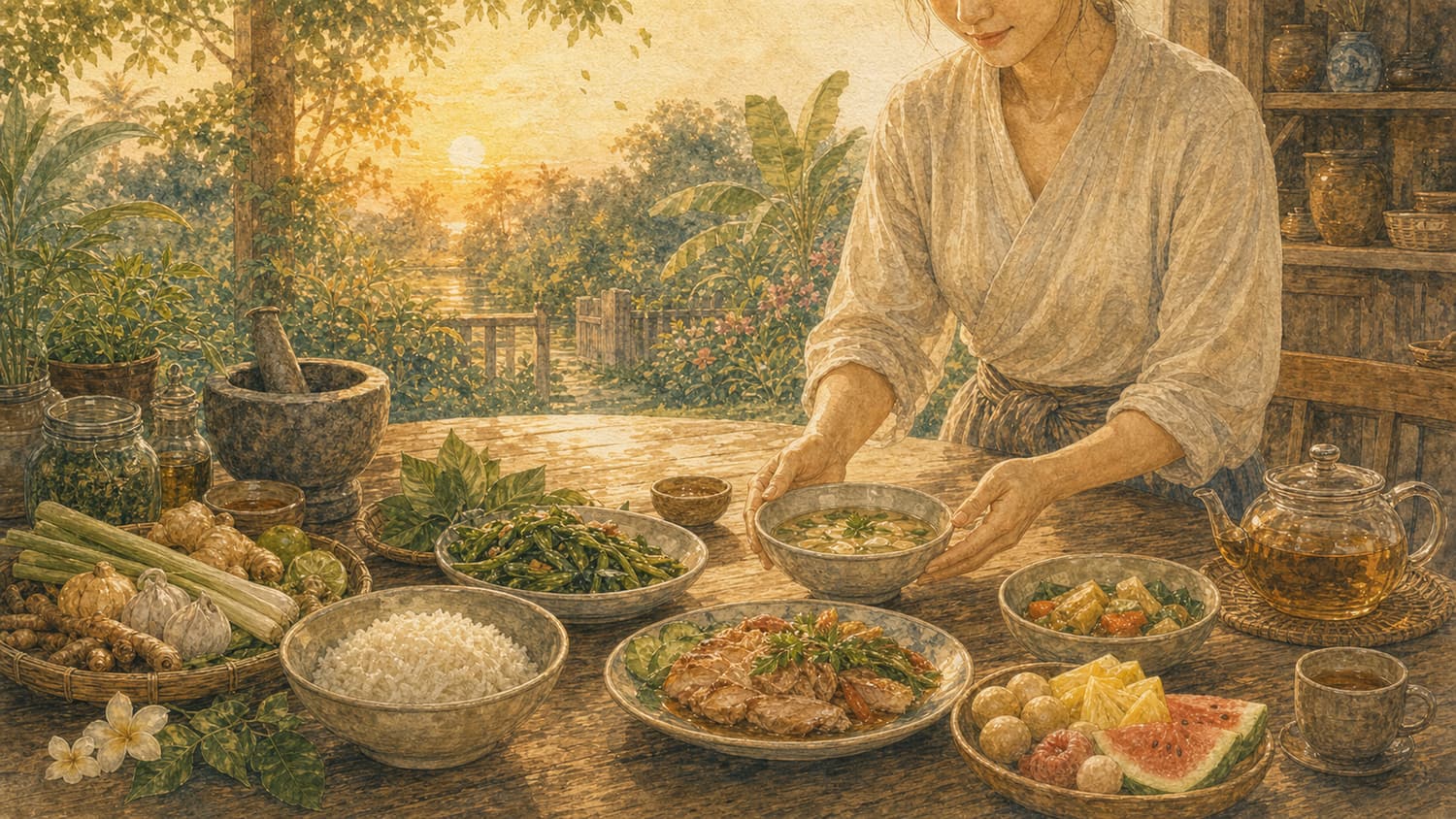 ภาพประกอบบทส่งท้าย อาหารคือยาที่กินทุกวัน