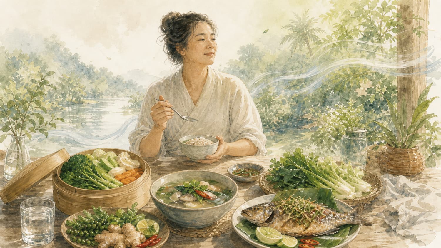 ภาพประกอบบทที่ 6 อาหารสำหรับคนธาตุน้ำ