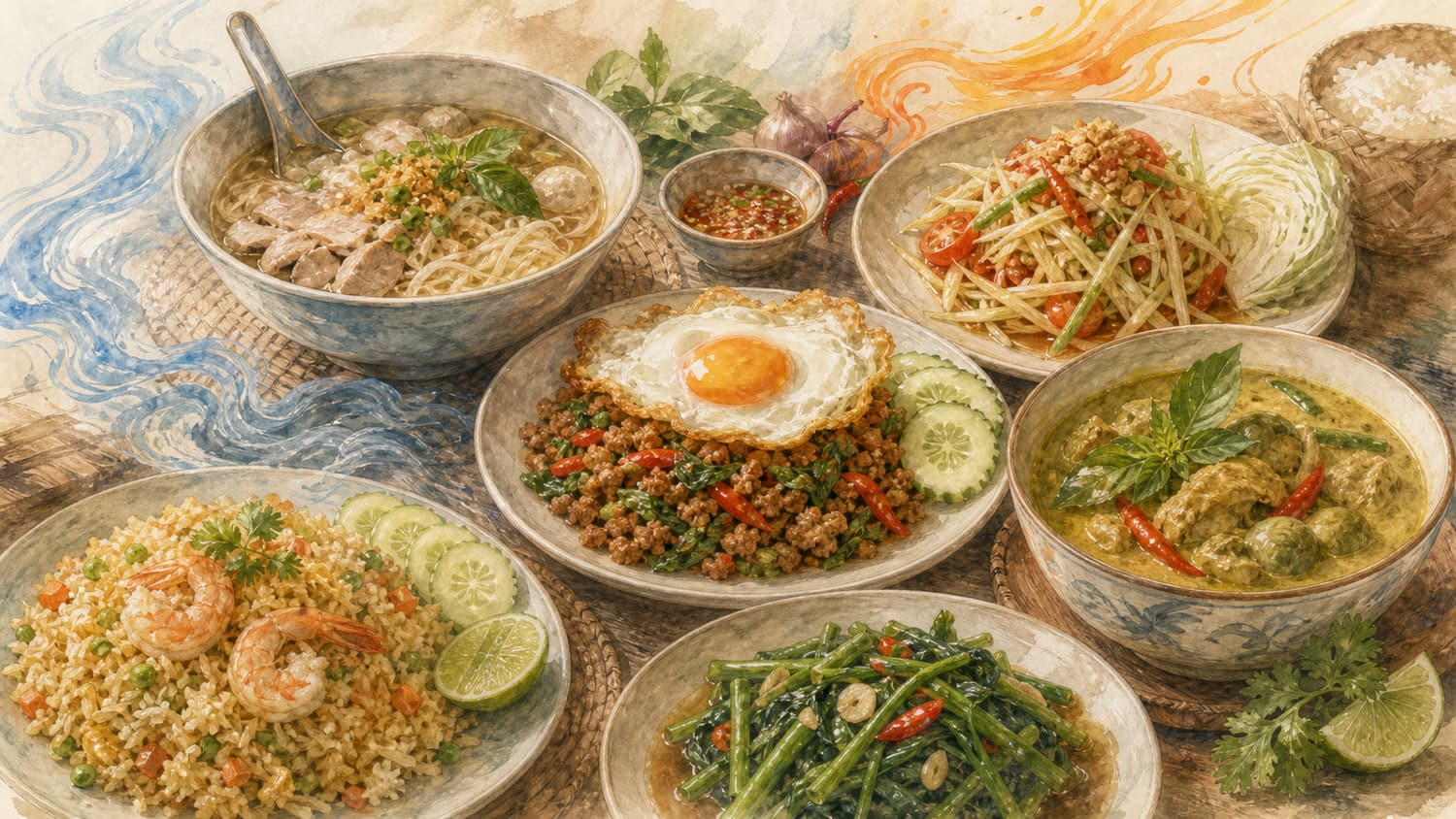 ภาพประกอบบทที่ 7 เมนูอาหารไทยยอดนิยม