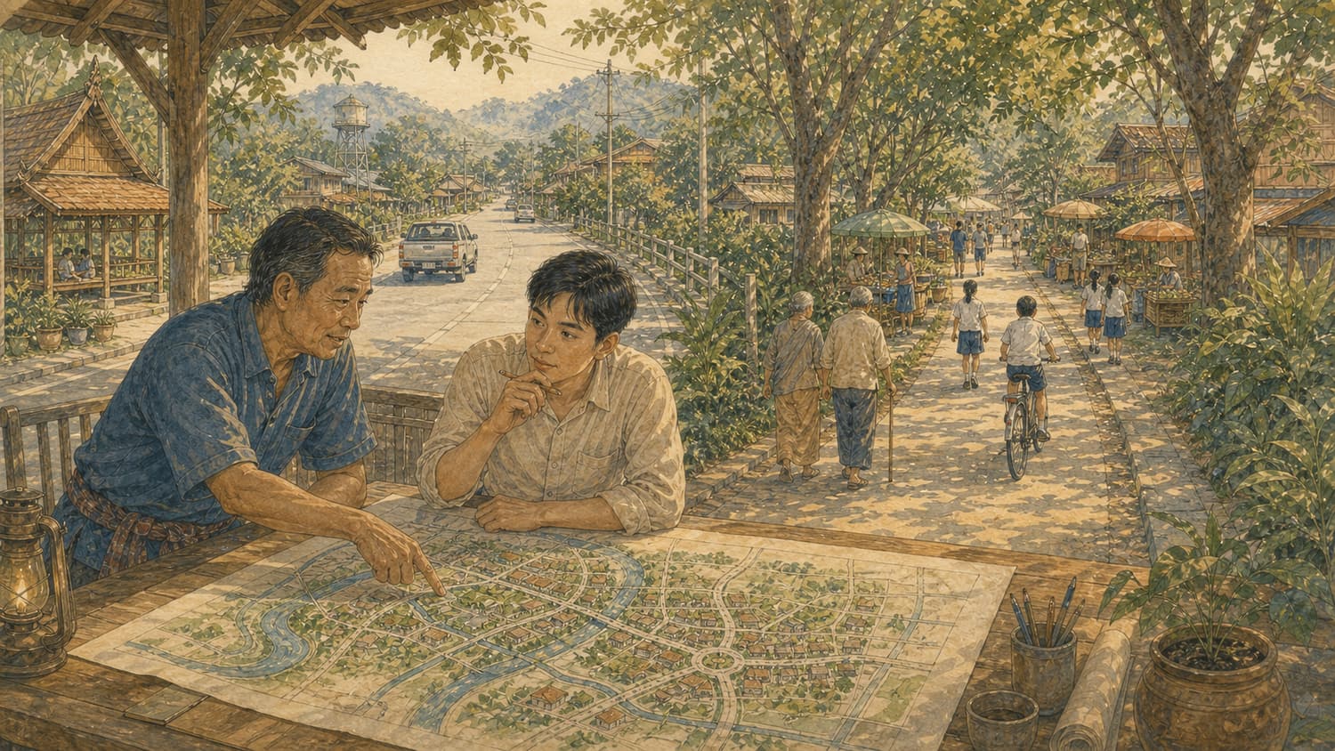 ภาพประกอบบทที่ 4 ผังเมือง ถนน และการเชื่อมโยง