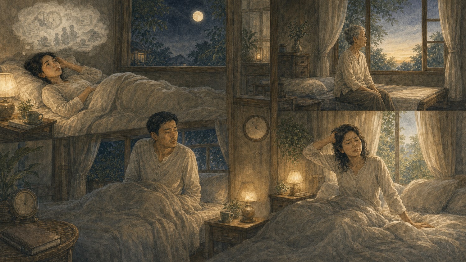 ภาพประกอบบทที่ 1 — ทำไมเรานอนไม่หลับ