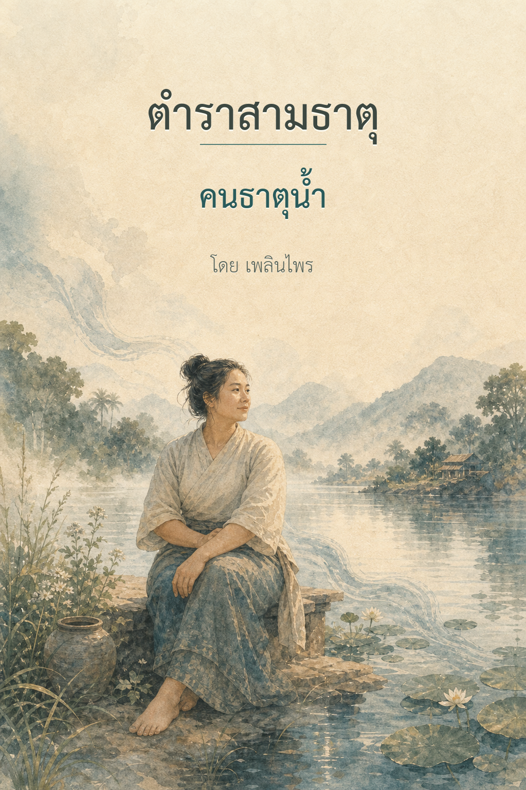 หน้าปกตำรา 3 ธาตุ เล่ม 3 คนธาตุน้ำ โดย เพลินไพร