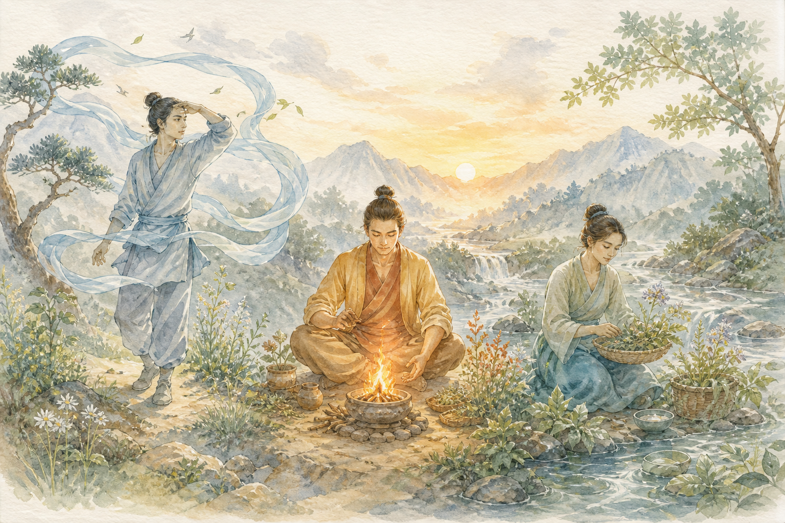 ภาพประกอบบทที่ 1 — ต้นกำเนิดเชิงวิวัฒนาการของสามธาตุ