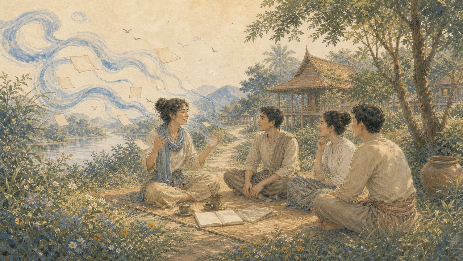 ภาพประกอบบทที่ 4 คู่มือสื่อสารกับคนธาตุลม