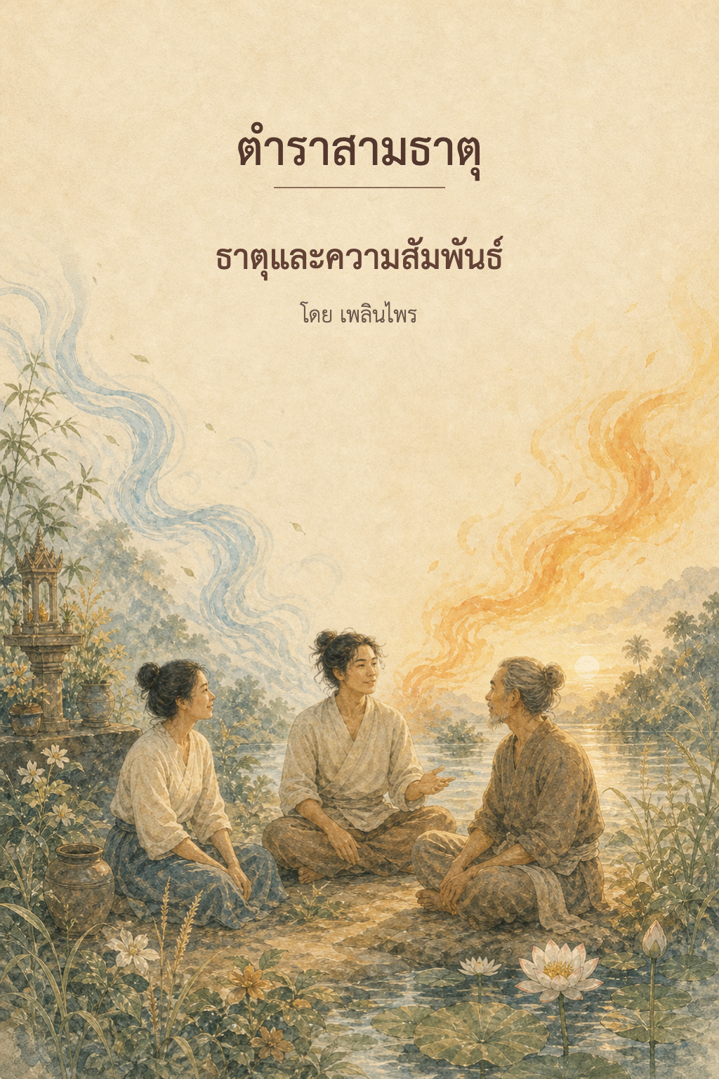 หน้าปกตำรา 3 ธาตุ ธาตุและความสัมพันธ์