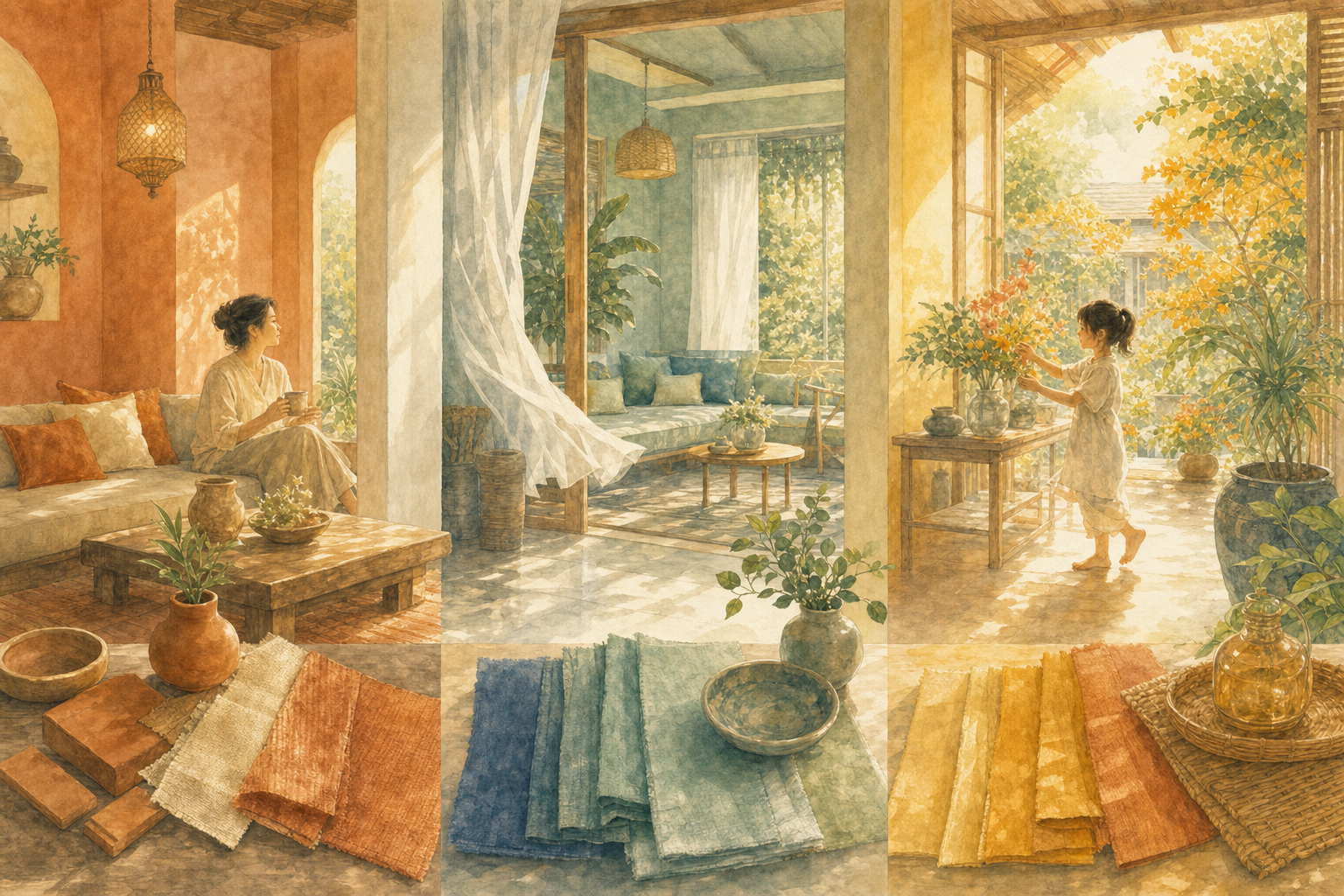 ภาพประกอบบทที่ 2 — สีและโทนของบ้าน