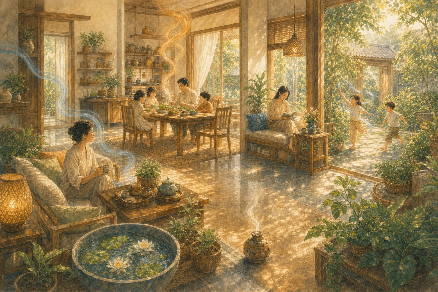 ภาพประกอบบทที่ 14 — จัดบ้านสำหรับครอบครัวหลายธาตุ