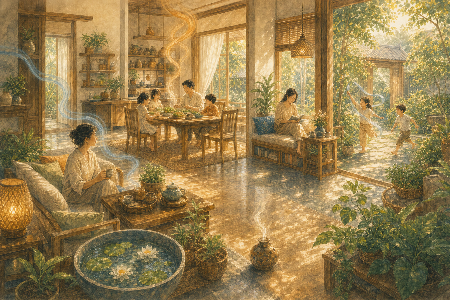 ภาพประกอบบทที่ 14 — จัดบ้านสำหรับครอบครัวหลายธาตุ