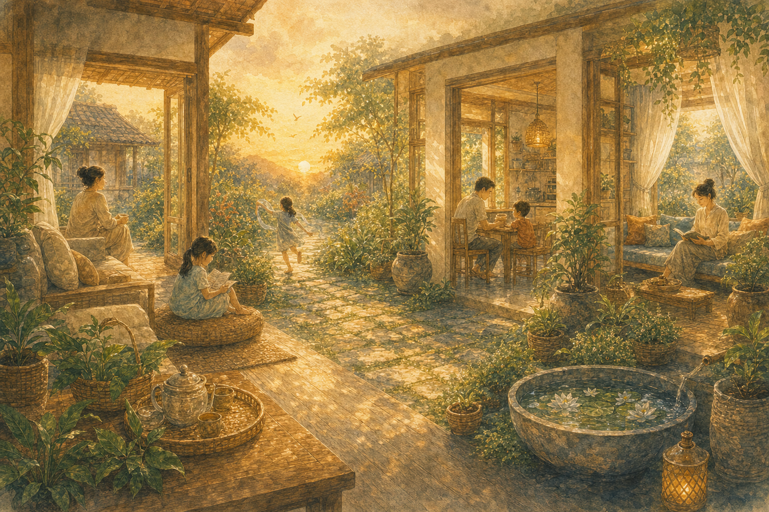 ภาพประกอบบทส่งท้าย — บ้านที่หล่อเลี้ยงทุกคนในนั้น