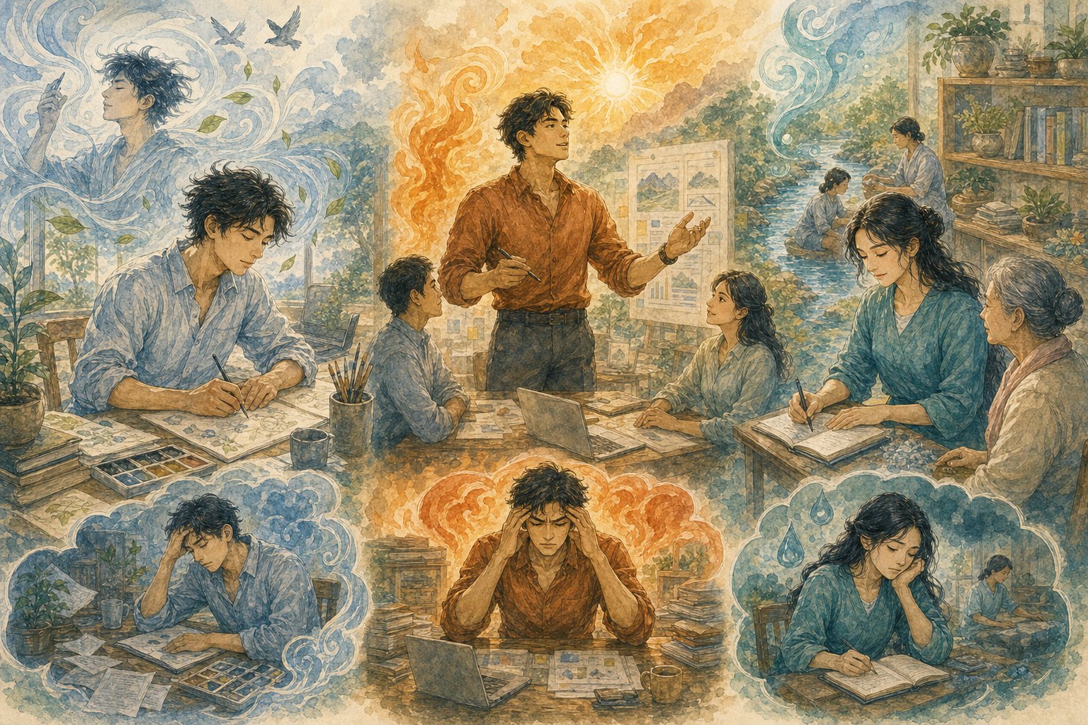 ภาพประกอบบทที่ 1 — ทำไมธาตุสำคัญในการเลือกงาน