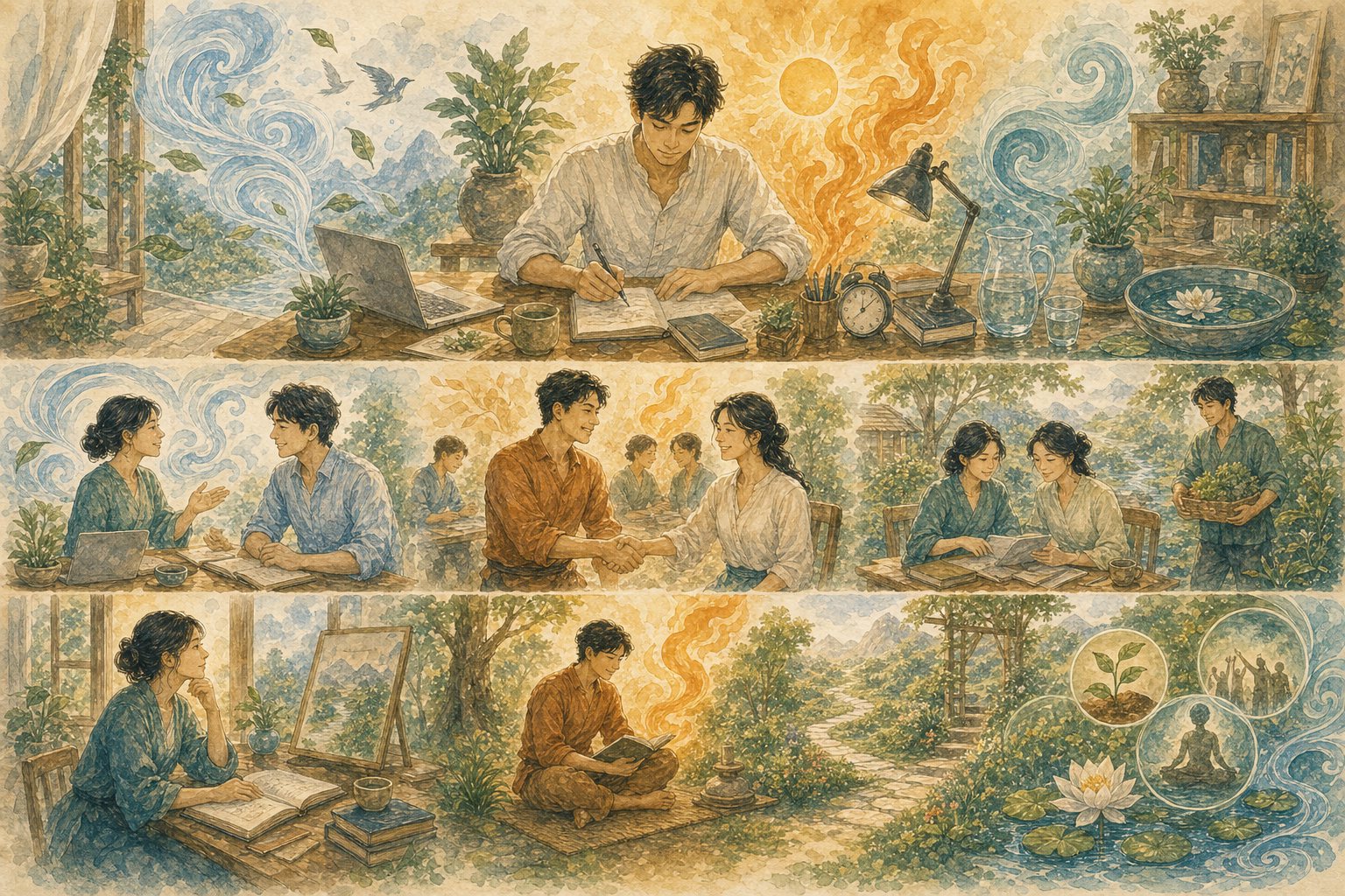 ภาพประกอบบทที่ 2 — สามมิติของงาน