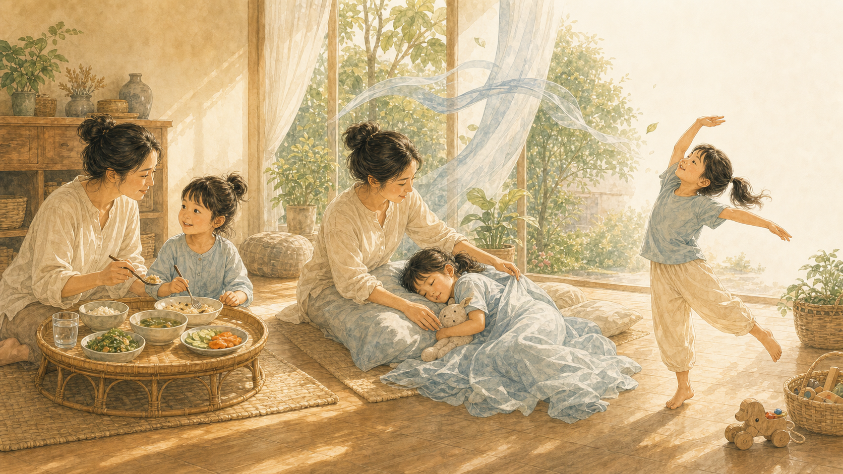 ภาพประกอบบทที่ 6 — กิน นอน เคลื่อนไหว สำหรับลูกธาตุลม