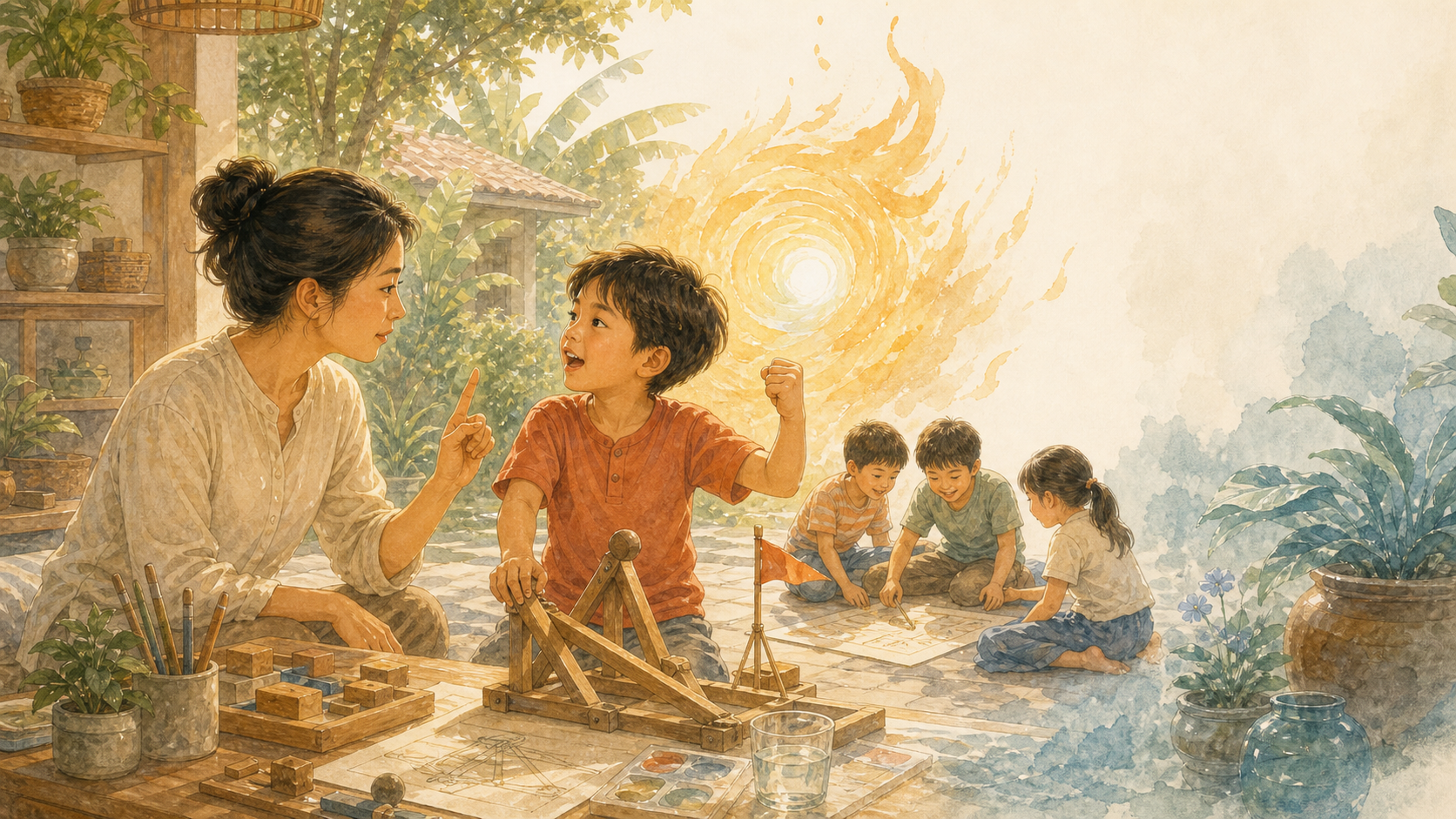 ภาพประกอบบทที่ 10 — เรียน เล่น สังคม วินัย สำหรับลูกธาตุไฟ