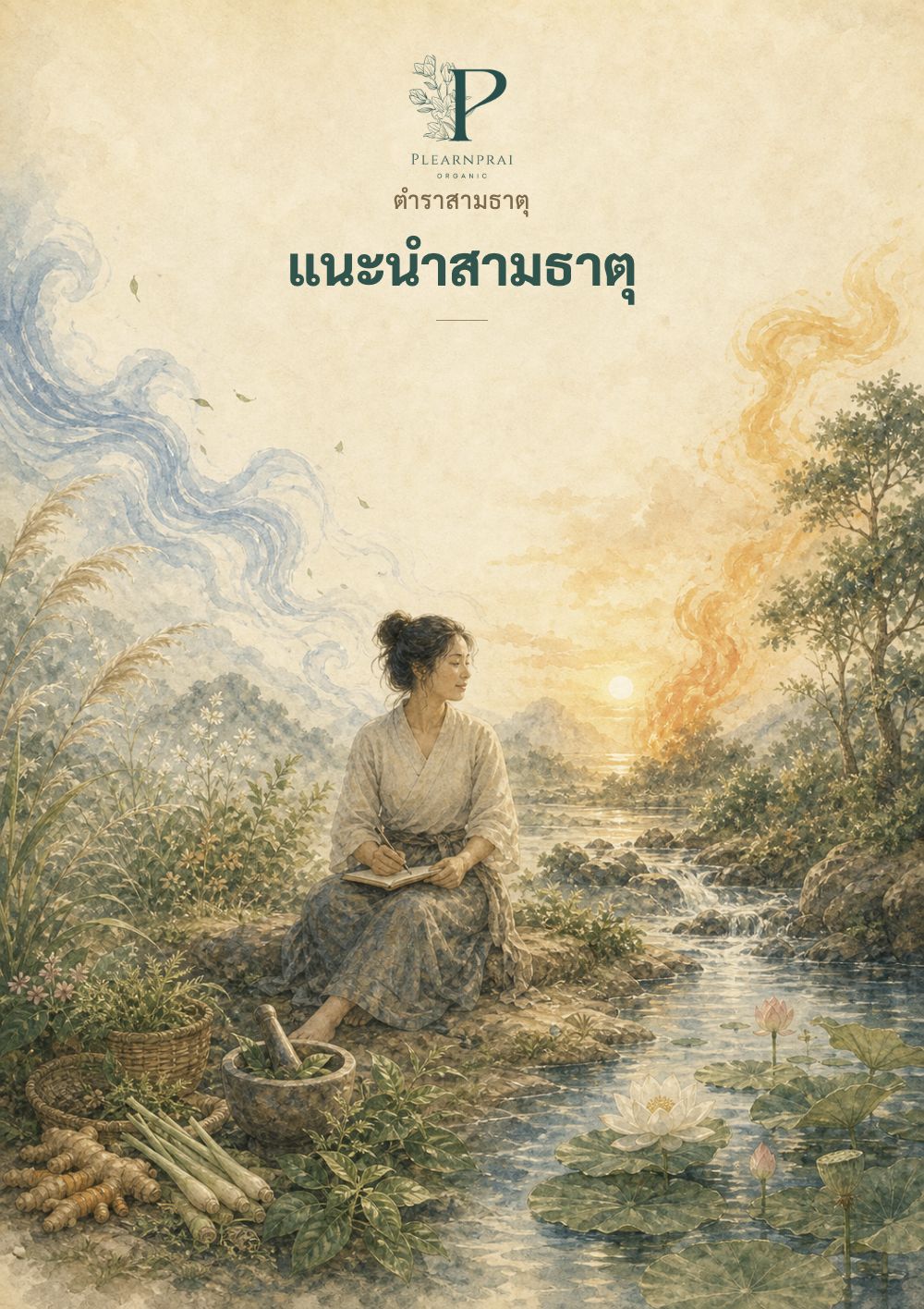 หน้าปกตำรา 3 ธาตุ แนะนำสามธาตุ